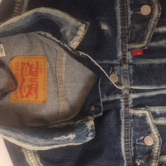 Levi's Men's Large Denim Coat - Picture 3 of 5